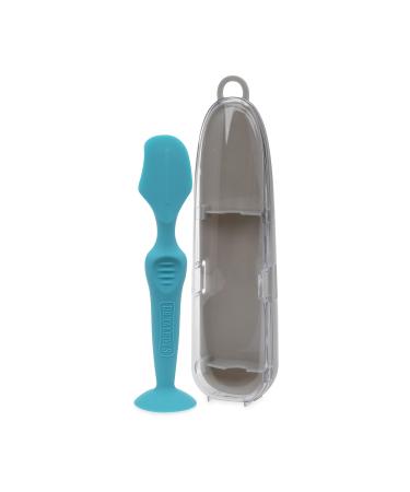 Dr. Talbot's Diaper Cream Soft Silicone Brush with Suction Base & Hygienic Case, Aqua, Full Size