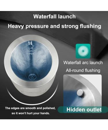 304 Stainless Steel Urinal Wall-Mounted Men's Urinal Standing Small Sensor Urinal Intelligent and Efficient Non-Contact Flushing Valve Suitable for Bars Homes Shopp - Buy Online on GoSupps.com
