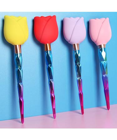 Buy Silicone Makeup Brush Covers - Travel-Friendly Dustproof Organizers in Yellow | Reusable & Compatible with Most Brushes - Buy Online on GoSupps.com