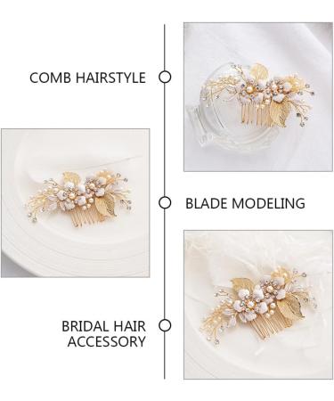 Beaupretty Bride Wedding Comb Headpiece Prom Hair Accessory Women Decorative Hair Comb - Buy Online on GoSupps.com