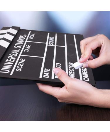 12x11 Wooden Hollywood Movie Clap Board - Black & White Film Clapper Accessory - Buy Online on GoSupps.com