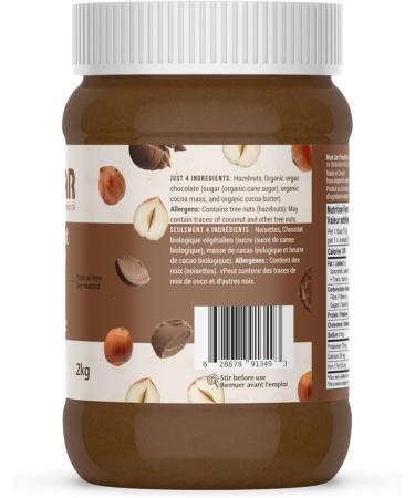 NutJar Premium Hazelnut Chocolate Spread 2 Kg No Added Colours or Preservatives Vegan Gluten Free Keto Friendly Made in Canada - Buy Online on GoSupps.com