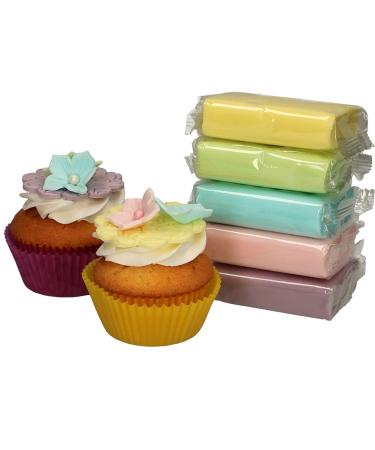 AOS SET | Funcakes Rollfondant Multipack Pastel Colors (5x250g) | Easy to Use & Gluten-Free Cake Decorating Fondant for Cakes & Cupcakes - Buy Online on GoSupps.com