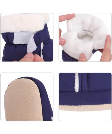 LACOFIA Baby Winter Shoes | Anti-slip Soft Sole Booties for Infant Girls Boys | 12-18 Months | Navy Blue - Buy Online on GoSupps.com