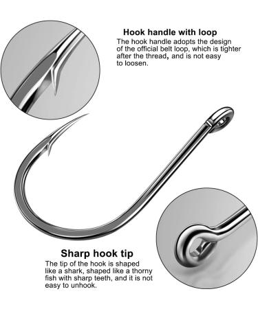 Jinlaili Fishing Hooks - 100 Carbon Steel Hooks (3#-12#) with Eyelet & Barren Fishing Accessories in Plastic Box - Perfect for International Fishing Trips - Buy Online on GoSupps.com