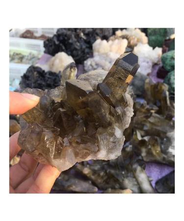 Natural Smokey Citrine Quartz Cluster Specimen Crystal Beautiful HOMEZHOU