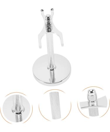 Premium Aluminum Alloy Razor Holder & Shaving Brush Stand - Perfect for Husband's Grooming Kit | International Shipping Available - Buy Online on GoSupps.com