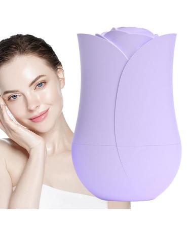 Ice Roller - Skin Care Ice Roller | Ice Roller for Face and Eye Facial Beauty Ice Roller Skin Care Tools Ice Facial Cube Silicone Ice Mold Purple