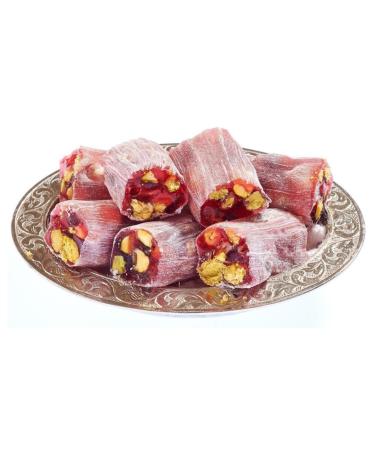 Buy Pergamo Vegan Snacks & Sweets | Turkish Delight Gift Box with Pistachios & Pomegranate - Premium 300g - Buy Online on GoSupps.com
