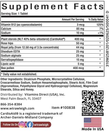 Rawleigh OC-MAX 120 Caplets - Plant Sterol Nutritional Supplement for Cardiovascular & Immune Health - Buy Online on GoSupps.com