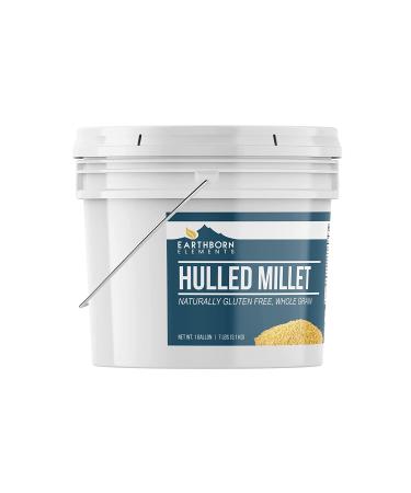 Earthborn Elements Hulled Millet - 7 lb Bucket for Baked Goods, Hot Cereals, Casseroles, Side Dishes - Buy Online on GoSupps.com