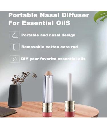 Refillable Essential Oil Nasal Inhaler Tube Reusable Aromatherapy Container Relieves Pressure Easy to Use Portable Size Excellent Plastic Soothes Fatigue Pressure - Buy Online on GoSupps.com