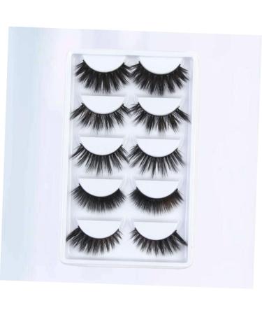LALAFINA 5 Pair Luxury False Eyelashes 3d Flexible False Lashes Dramatic Eyelashes Reusable Fake Eye Lashes Magnetic Eyelashes False Strip Eyelashes Artificial Beauty Tools - Buy Online on GoSupps.com