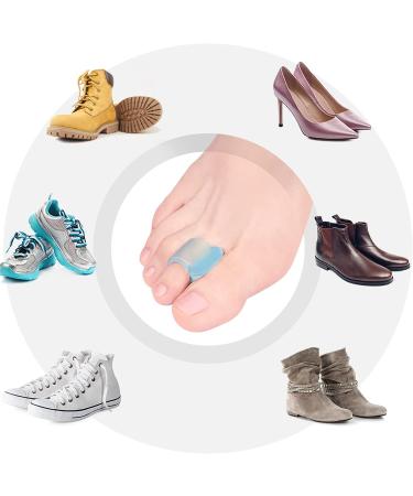 MHSY Toe Separators - 4PCS Gel Bunion Correctors & Toe Spacers for Overlapping Toes, Hallux Valgus Relief - Blue - Buy Online on GoSupps.com