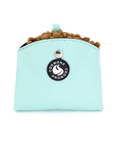 COOWOON treats for dogs waterproof dog treats washingly washed with megnetic snap hand -free dog training bags ideal for dog training green