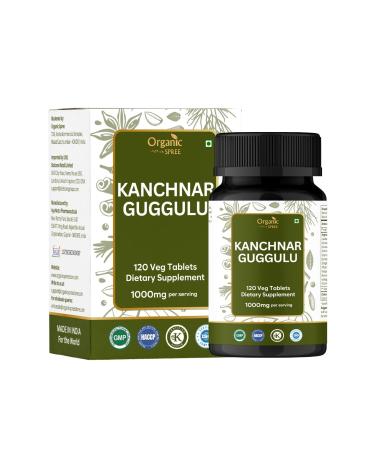 ORGANIC SPREE Kanchnar Guggulu 120 Tablets - Supports Detox and Lymphatic Health* - Ayurvedic Formulation - Certified and Vegetarian