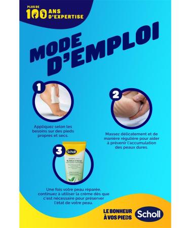 SCHOLL Pack of 3 Intense Nutrition Creams - Very Dry Skin - Allantoin - 75 ml - Buy Online on GoSupps.com