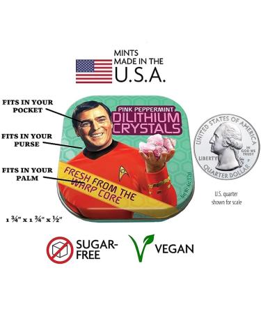 Star Trek Dilithium Crystal Peppermintrops | Sugar-Free Peppermint Candy | Perfect Gift for Trekkies & Fans | Ideal for Birthdays & Christmas - Buy Online on GoSupps.com