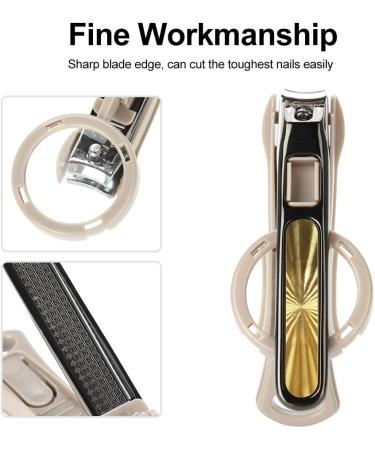 Nikou Nail Clipper - Toenail Cutter Stainless Steel Large Nail Clipper Cutter Trimmer with Magnifying Glass Manicure Tool - Buy Online on GoSupps.com