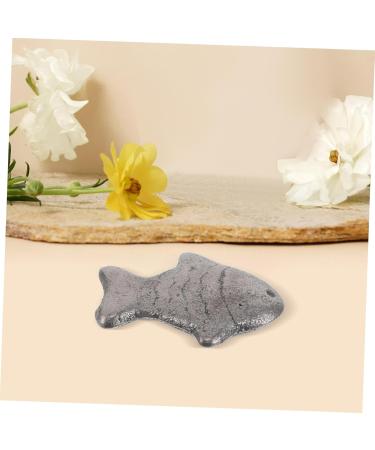  MUCKLILY 2 Piece Cast Iron Fish Cookware Iron Deficiency Prenatal Iron Kitchen Health Iron Supplement Iron Reusable Iron Supplement Vegan Dark Brown - Buy Online on GoSupps.com