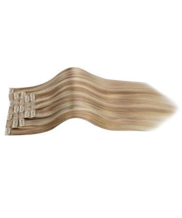 Moresoo Real Hair Clip-In Extensions | Double Weft Gold & Medium Blonde | 70cm & 30cm Remy Hair - Buy Online on GoSupps.com