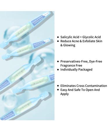 Salicylic Acid Serum for Face | Hydrating Anti-Aging Formula with Glycolic & Azelaic Acid - 30 Ampoules | Redness Relief & Smoothing - Buy Online on GoSupps.com