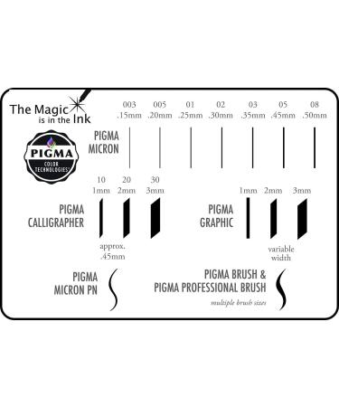 Sakura Pigma Micron Fineliner Pens - Black and Colored Ink - 01 Point Size - 6 Pack - Buy Online on GoSupps.com