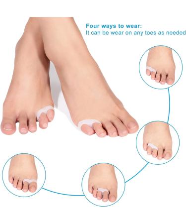 Gel Toe Separator Bunion Corrector for Pain Relief - Hallux Valgus & Hammer Toe Straightener Spacers for Women & Men - Buy Online on GoSupps.com