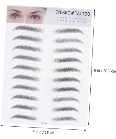 MAGICLULU 6 Pcs 3d Eyebrow Stickers 3d Brow Stickers Eyebrow Hair Natural Eyebrow Sticker 6d Tool Water Proof ze006x3pcs Blackx3pcs - Buy Online on GoSupps.com