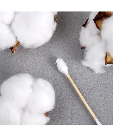 Baqi 1200 Biodegradable Bamboo Cotton Swabs - Double Head Natural Wood Ear Cleaning & Makeup Tool - Buy Online on GoSupps.com
