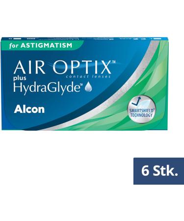 Buy Air Optix Plus HydraGlyde Monthly Lenses for Astigmatism - 6 Soft Lenses | BC 8.7mm Dia 14.5mm Cyl -0.75 Axis 10 +2.75 Diopters - International Shipping - Buy Online on GoSupps.com