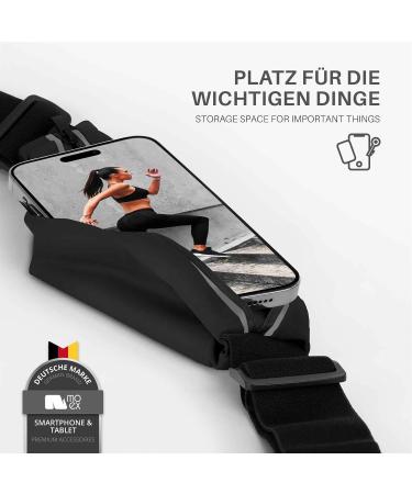 Moex Easy Bag for Samsung Galaxy S23 Ultra | Waterproof Running Belt & Jogging Cell Phone Bag - Black - Buy Online on GoSupps.com