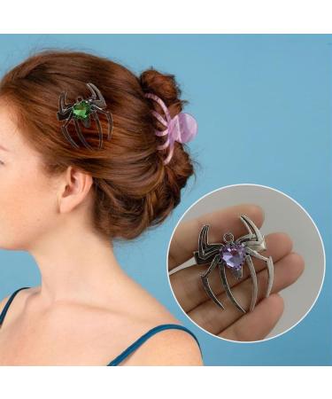hgnxa Spiders Hair Clip for Teens Girl Cool Hairpins Side Clip Hair Barrettes for Women Side Bangs Hair Decor - Buy Online on GoSupps.com