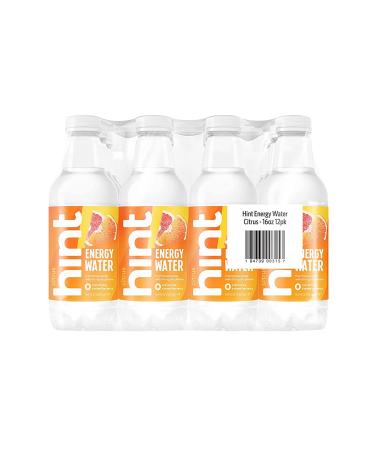 Hint Energy Water Citrus 16oz (Pack of 12) - Caffeinated, Sugar-Free, Zero Calories - Buy Online on GoSupps.com