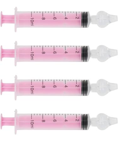 4Pcs Reusable Silicone Nasal Rinse Kit for Newborns & Toddlers - Pink Nasal Irrigator Syringe - Buy Online on GoSupps.com