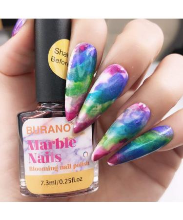 BURANO Marble Nail Gel Polish Set - 8 Colors Glitter Gel for Nail Art - Fall Winter Collection - Buy Online on GoSupps.com