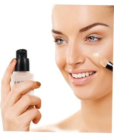 FOMIYES Liquid Foundation Concealer Liquid Natural Finish Foundation Waterproof Foundation Makeup Glass - Buy Online on GoSupps.com