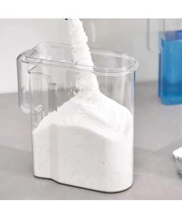 Laundry Detergent Dispenser Plastic Large Capacity Laundry Powder Storage Organizer with Lid Laundry Detergent Holder for Laundry Beads Oatmeal Pet Food - Buy Online on GoSupps.com
