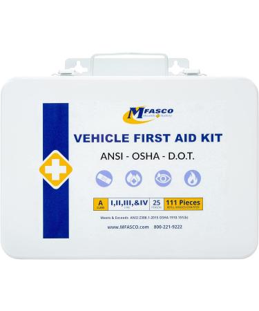2021 DOT/ANSI Approved Vehicle First Aid Kit - Metal Case - Buy Online on GoSupps.com