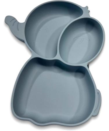 RUACH Home Goods Silicone Suction Plates for Baby - Baby Feeding Set in Powder Blue - Buy Online on GoSupps.com