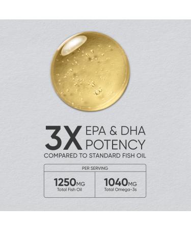 Sports Research Omega-3 Fish Oil 1250mg - Triple Strength 90 Softgels for Heart & Joint Health - Buy Online on GoSupps.com