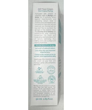  Alta Natura Alta Natura Dermopurifying Day Face Cream 50ml - with extracts of Moringa and Boldo helps minimize pores rebalance the skin microbiome and protect the skin - Buy Online on GoSupps.com