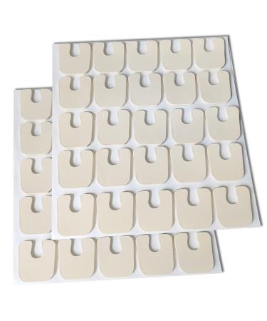 Callus Pads 50Pcs U Shaped Callus Cushions Foam 1/5 in Thick Foot Pads Reduce Foot and Heel Pain Pedi Cushions for Women & Men Feet Pads Pain Relief