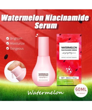 Niacinamide Serum Watermelon Glow Niacinamide Moisturize Serum Watermelon Glow Skincare with Hyaluronic Acid Glycerin Vitamin E Lightweight Hydrating Brightening Face Serum for Skin Care - Buy Online on GoSupps.com