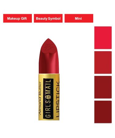 Organic Almond Chapstick Lip Balm - Heritage Dark Red - Moisturizing Makeup Butter for Young Women - Cute & Bold Lip Care Set - Buy Online on GoSupps.com