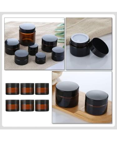 Beavorty 6 Sets cream bottle eye cream bottle jar with lid container with lid shot glass with lid refillable cream pot facial cream Refillable Cream Jar Multipurpose Sub Container filling - Buy Online on GoSupps.com