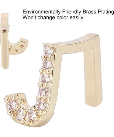 Hip Hop Tooth Removable Teeth Brace Decoration for Costume Party with Unique Appearance (Gold) J Gold - Buy Online on GoSupps.com