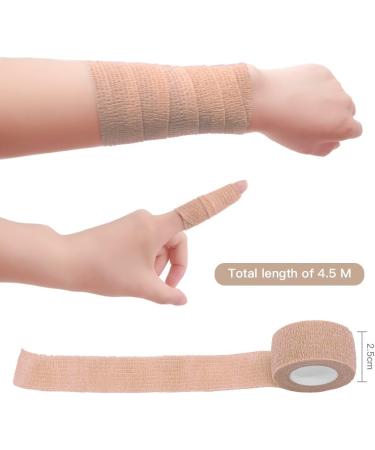 Qigui 10 Roll Finger Plaster - Self-Adhering Elastic Bandage 2.5cm x 4.5m | Waterproof & Dust-Repellent | Flexible Adhesive Tape for Sports & First Aid - Buy Online on GoSupps.com