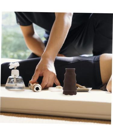 FRCOLOR MOXIBUSTION-TOP Full Body Massage Device | Multifunctional Moxa Rod Burner & Scratch Pot | Double Layer Moxibustion Tool in Purple - Relieve Stress & Enhance Wellness - Buy Online on GoSupps.com