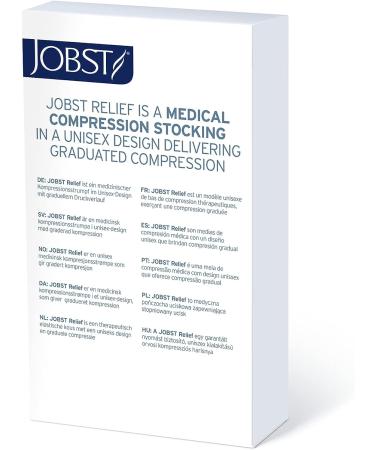 JOBST Relief Thigh High Compression Socks 20-30 mmHg Closed Toe - Unisex, Silicone Band - Multiple Colors & Sizes - Buy Online on GoSupps.com